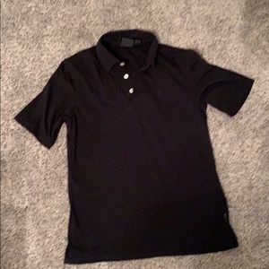 All black volcom collared shirt